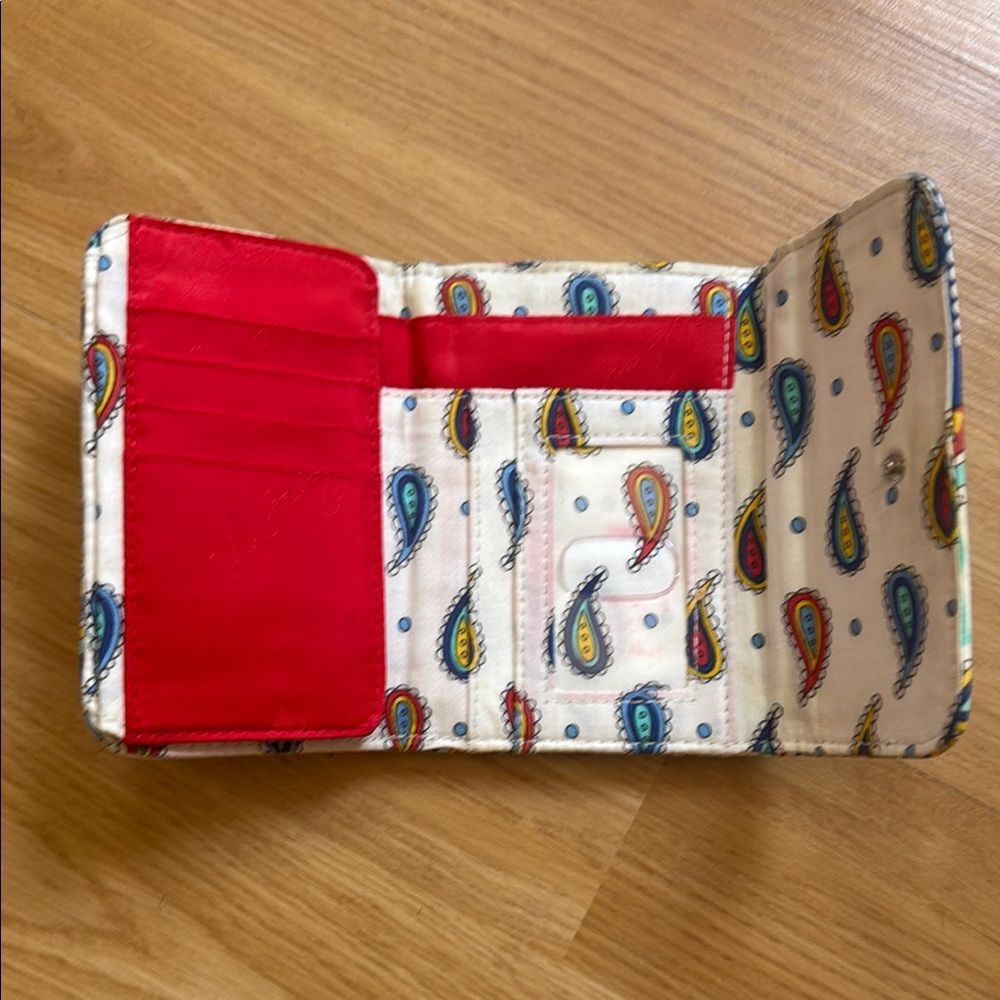 Vera Bradley Blue and Red Quilted Wallets - Picture 2 of 5